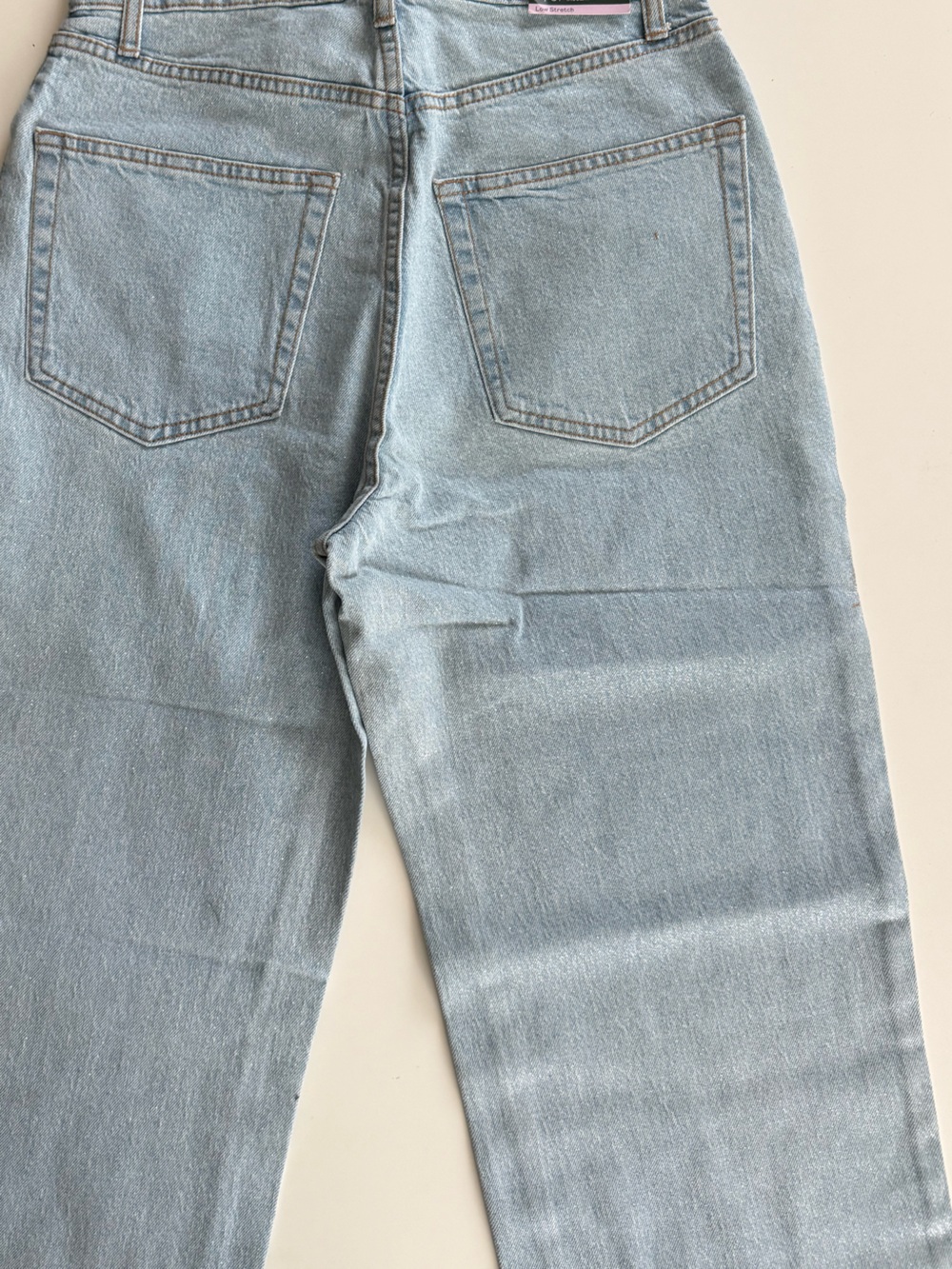 wild fable Light Blue Straight Leg Jeans for womens size 4 with shimmer - Picture 13 of 14
